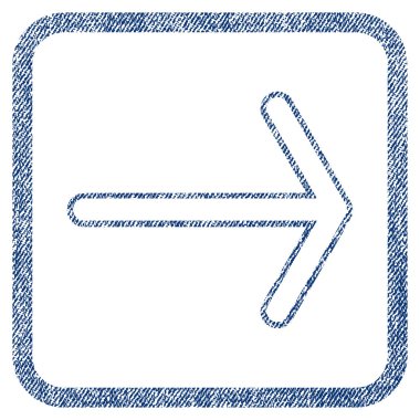 Ok sağ kumaş dokulu simgesi