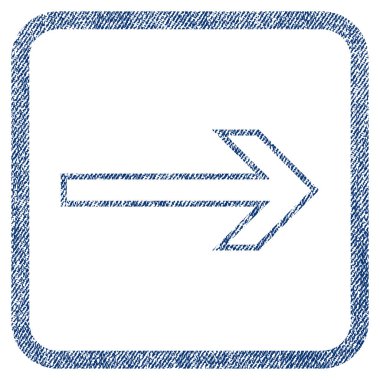 Ok sağ kumaş dokulu simgesi