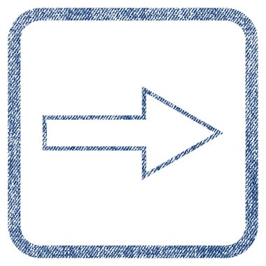 Ok sağ kumaş dokulu simgesi