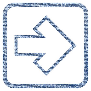 Ok sağ kumaş dokulu simgesi