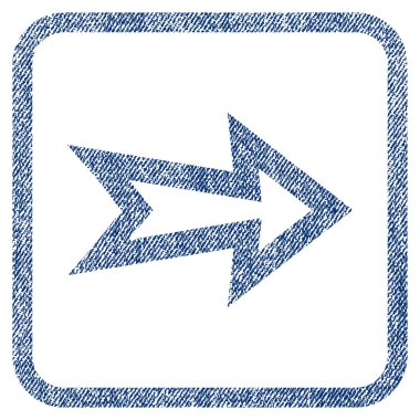 Ok sağ kumaş dokulu simgesi