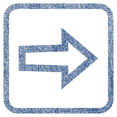 Ok sağ kumaş dokulu simgesi