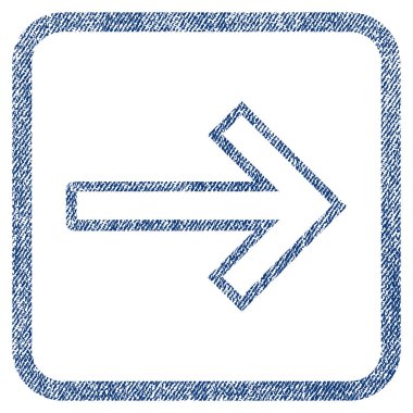 Ok sağ kumaş dokulu simgesi