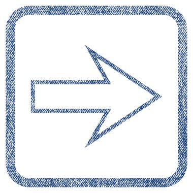 Ok sağ kumaş dokulu simgesi