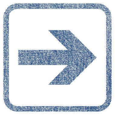 Ok sağ kumaş dokulu simgesi