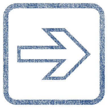 Ok sağ kumaş dokulu simgesi