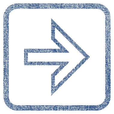 Ok sağ kumaş dokulu simgesi