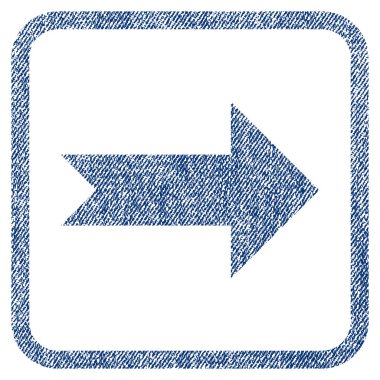 Ok sağ kumaş dokulu simgesi