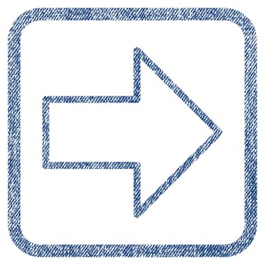 Ok sağ kumaş dokulu simgesi