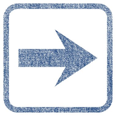 Ok sağ kumaş dokulu simgesi