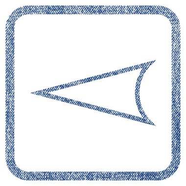 Ok ucu sol kumaş dokulu simgesi