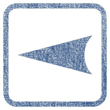 Ok ucu sol kumaş dokulu simgesi