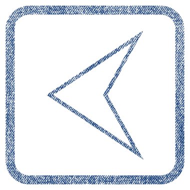 Ok ucu sol kumaş dokulu simgesi