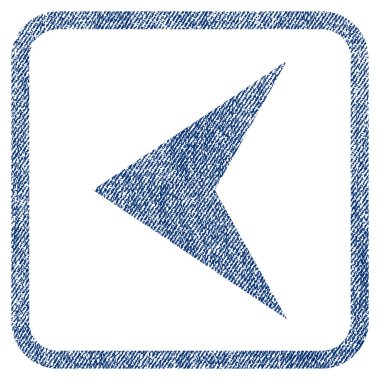 Ok ucu sol kumaş dokulu simgesi