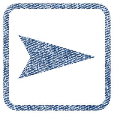 Ok ucu sağ kumaş dokulu simgesi