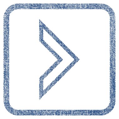 Ok ucu sağ kumaş dokulu simgesi