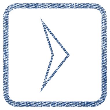 Ok ucu sağ kumaş dokulu simgesi