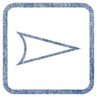 Ok ucu sağ kumaş dokulu simgesi