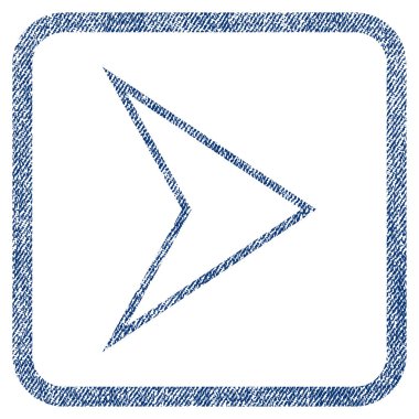 Ok ucu sağ kumaş dokulu simgesi