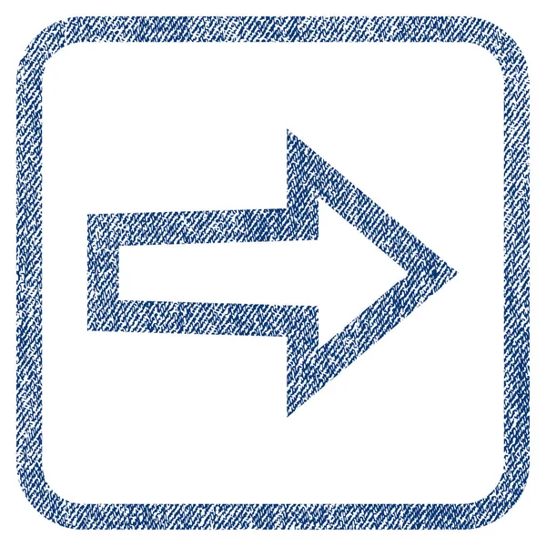 Ok sağ kumaş dokulu simgesi