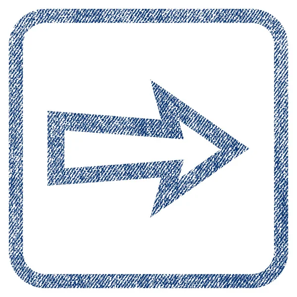 Ok sağ kumaş dokulu simgesi