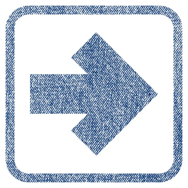 Ok sağ kumaş dokulu simgesi