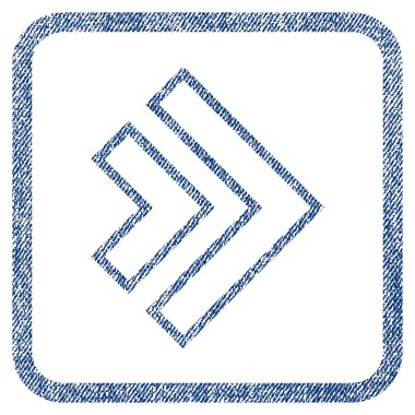 Yöne doğru kumaş dokulu simgesi