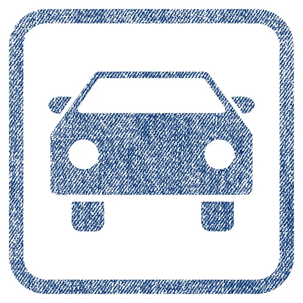 Icône texturée de tissu de voiture — Image vectorielle