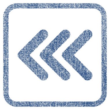 Ok ucu sol kumaş dokulu simgesi üçlü