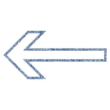 Ok sol kumaş dokulu simgesi