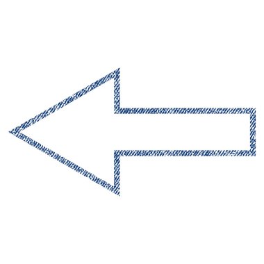 Ok sol kumaş dokulu simgesi