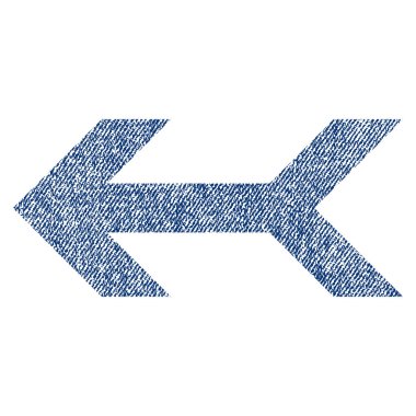 Ok sol kumaş dokulu simgesi