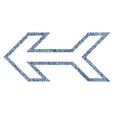 Ok sol kumaş dokulu simgesi