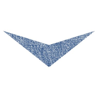 Kumaş dokulu simgesi aşağı ok ucu