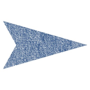 Ok ucu sağ kumaş dokulu simgesi