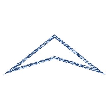 Kumaş dokulu simgesi yukarı ok ucu