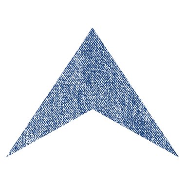 Kumaş dokulu simgesi yukarı ok ucu