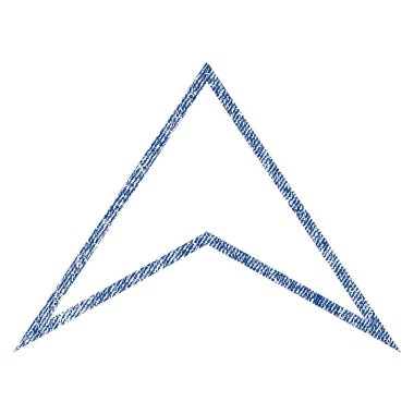 Kumaş dokulu simgesi yukarı ok ucu