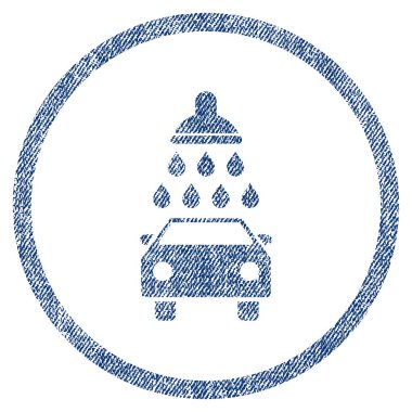 Araba duş kumaş dokulu simgesi