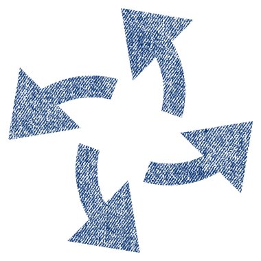 Santrifüj okları kumaş dokulu simgesi