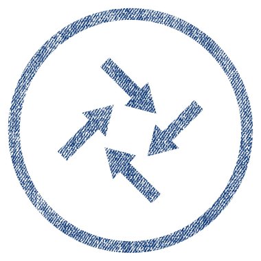 Merkezcil okları kumaş dokulu simgesi