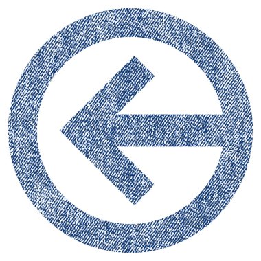 Yön sol kumaş dokulu simgesi