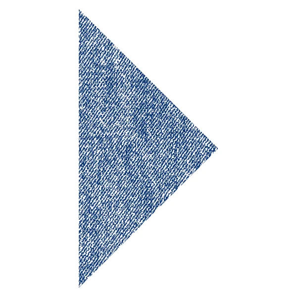 Arrowhead direito tecido texturizado ícone — Vetor de Stock