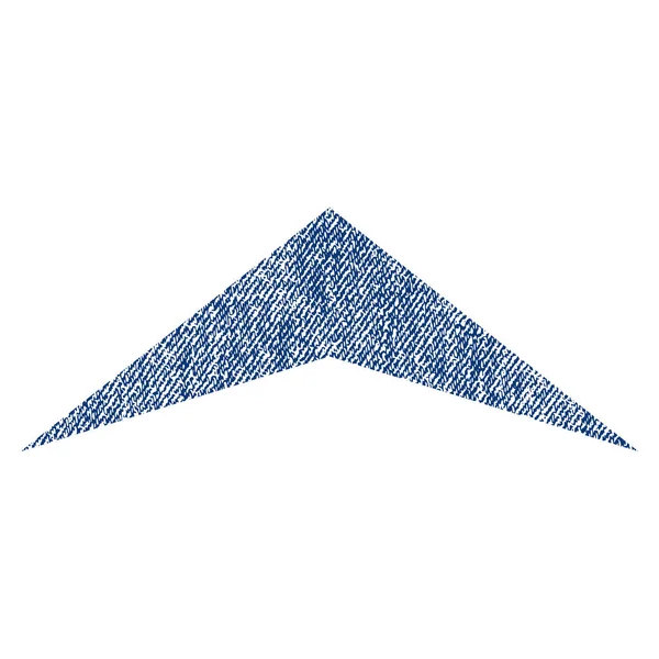 Arrowhead Up tecido texturizado ícone — Vetor de Stock