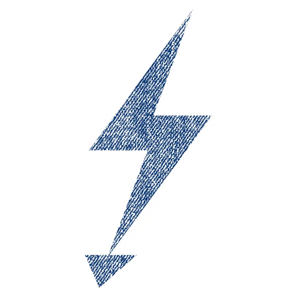 Ícone texturizado de tecido de ataque elétrico — Vetor de Stock