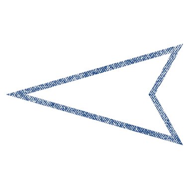 İşaretçi sol kumaş dokulu simgesi