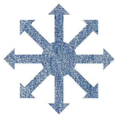 Radyal okları kumaş dokulu simgesi