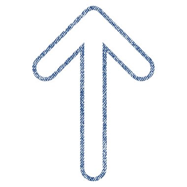 Kumaş yukarı yönlü ok simgesi dokulu