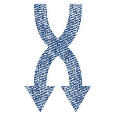 Kumaş dokulu simgesi aşağı okları shuffle