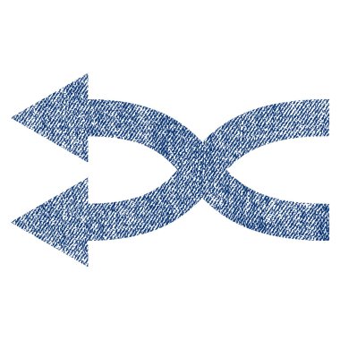 Shuffle oklar sol kumaş dokulu simgesi